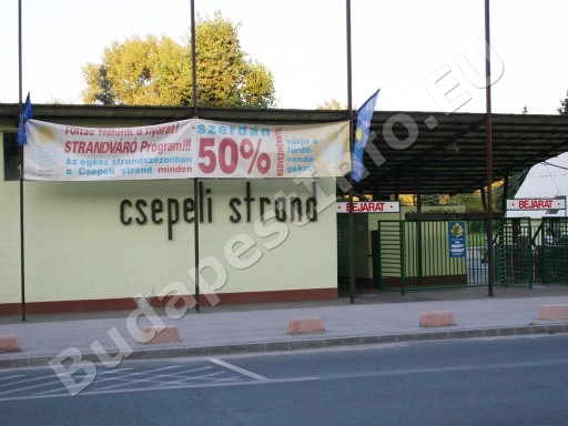 Csepeli Strandfürdő - a Csepeli Strandfürdő bejárata