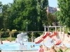 Pünkösdfürdői Strandfürdő - szökőkút a gyermekmedence közepén