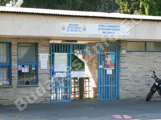 Csillaghegyi Strandfürdő - a Csillaghegyi strandfürdő bejárata