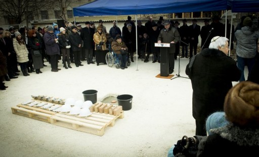 A holokauszt emléknapján tették le az új csepeli zsinagóga alapkövét