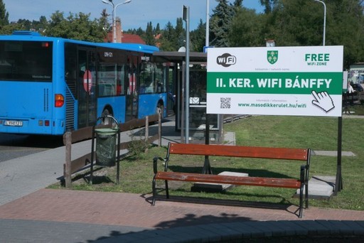 Már a II. kerületi Bánffy György Emlékparkban is van ingyenes wi-fi | kép forrása: www.masodikkerület.hu