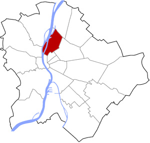 Budapest 13 elhelyezkedése a térképen