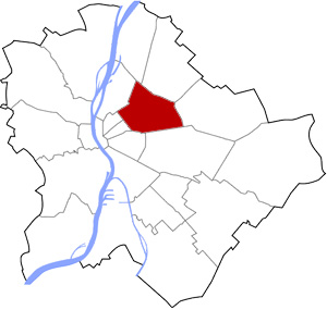 Budapest 14 elhelyezkedése a térképen