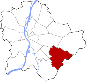 Budapest 18 elhelyezkedése a térképen