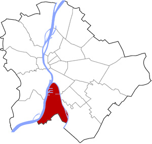 Budapest 21 elhelyezkedése a térképen