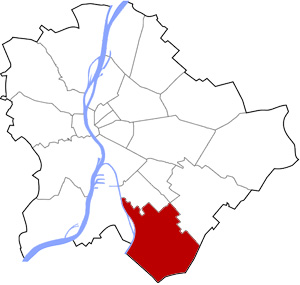 Budapest 23 elhelyezkedése a térképen