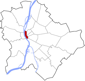 Budapest 5 elhelyezkedése a térképen