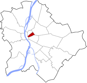 Budapest 7 elhelyezkedése a térképen